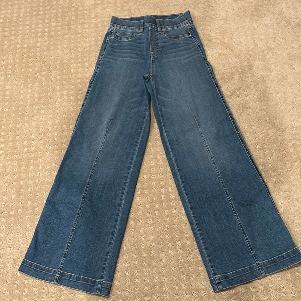 Spanx wide leg seamed front Jean